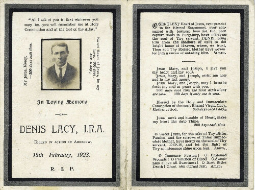 Denis Lacy, IRA