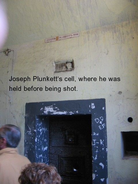 Joseph Plunkett's cell at Kilmainham Prison