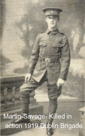 Martin-Savage- Killed in action 1919 Dublin Brigade