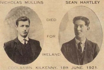 Nicholas Mullins & Sean Hartley killed 18 Jun 1921